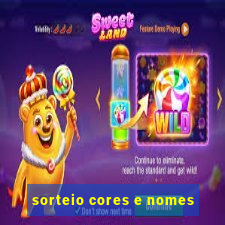 sorteio cores e nomes